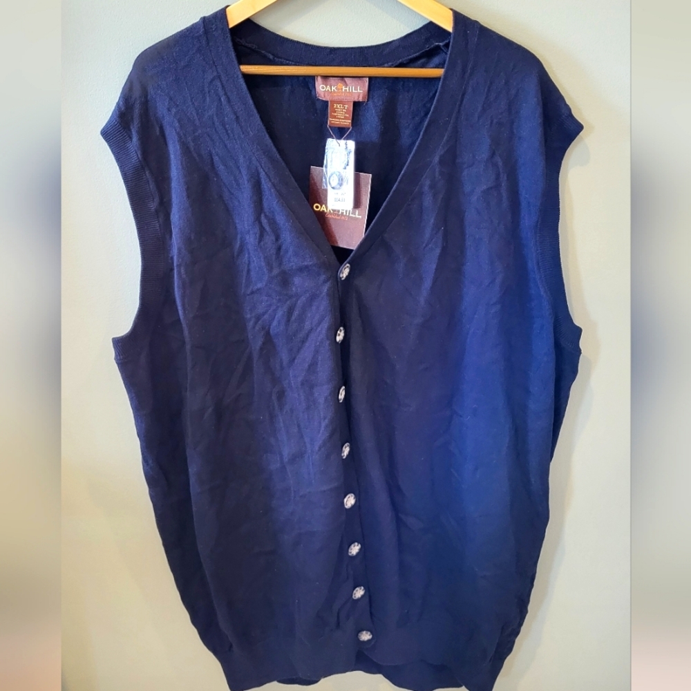 NWT DXL Navy Sweater Vest 2XLT
